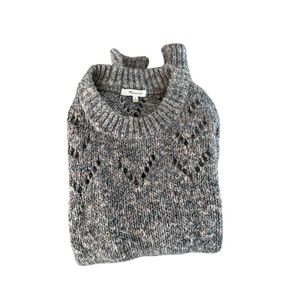 Madewell Marled Gray Crewneck Sweater
